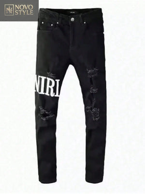 Stretch Jeans American Slim-Fit Jeans Pants Men's Basic Novo Style